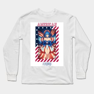 Vintage American Fairy Long Sleeve T-Shirt